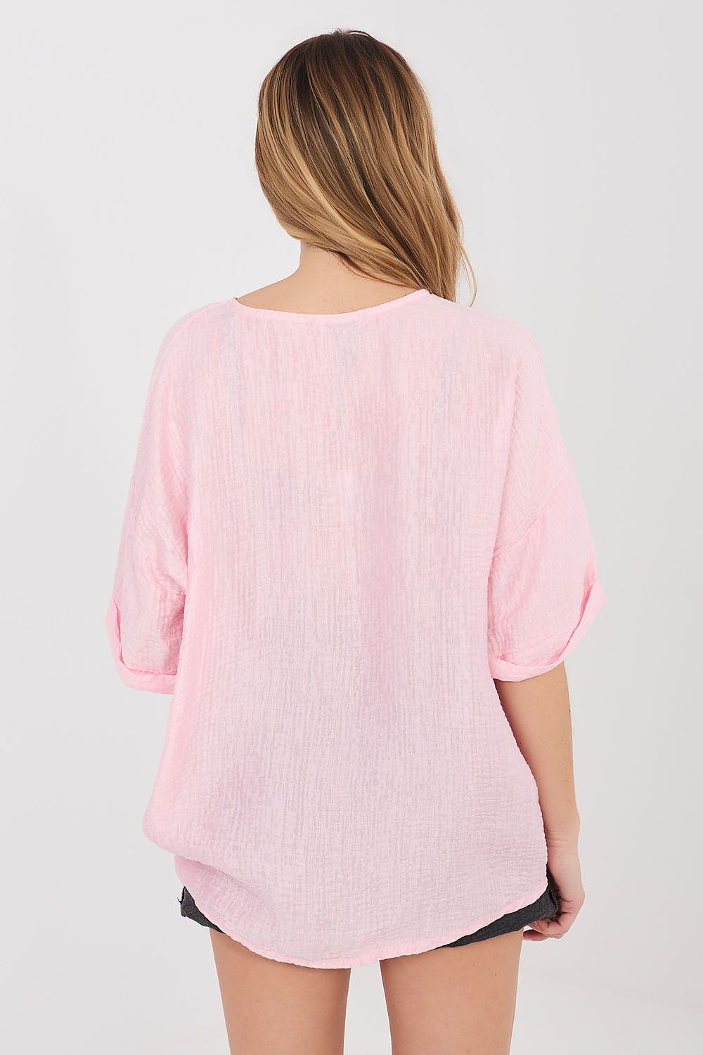  Kortærmet skjorte model 225510 Italy Moda 