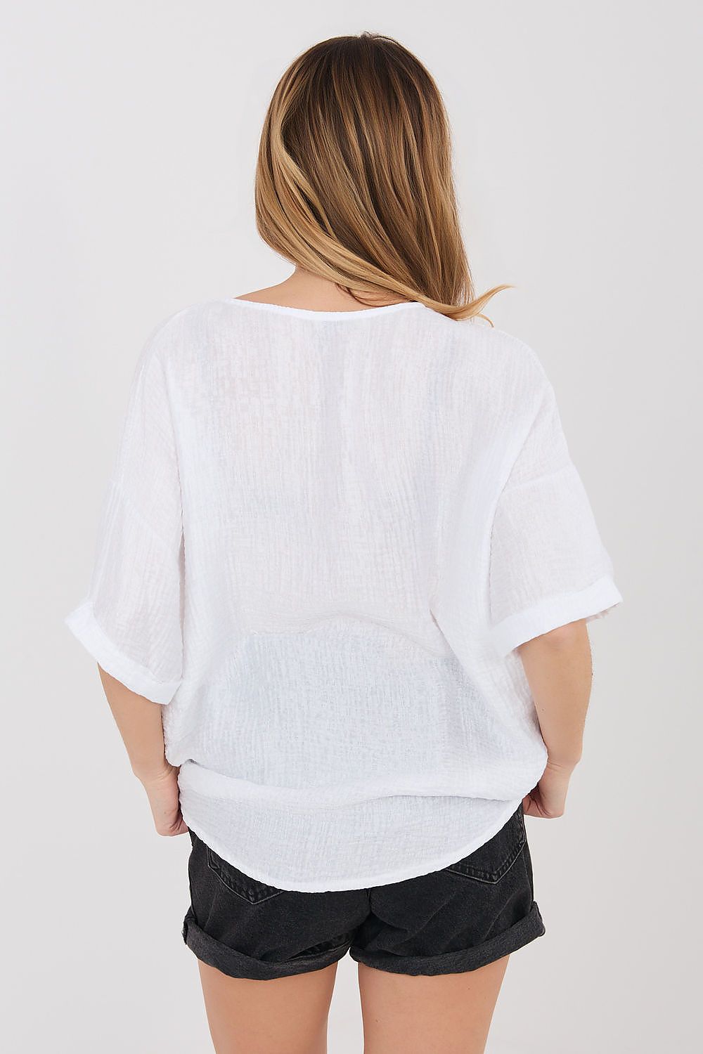  Kortærmet skjorte model 225512 Italy Moda 