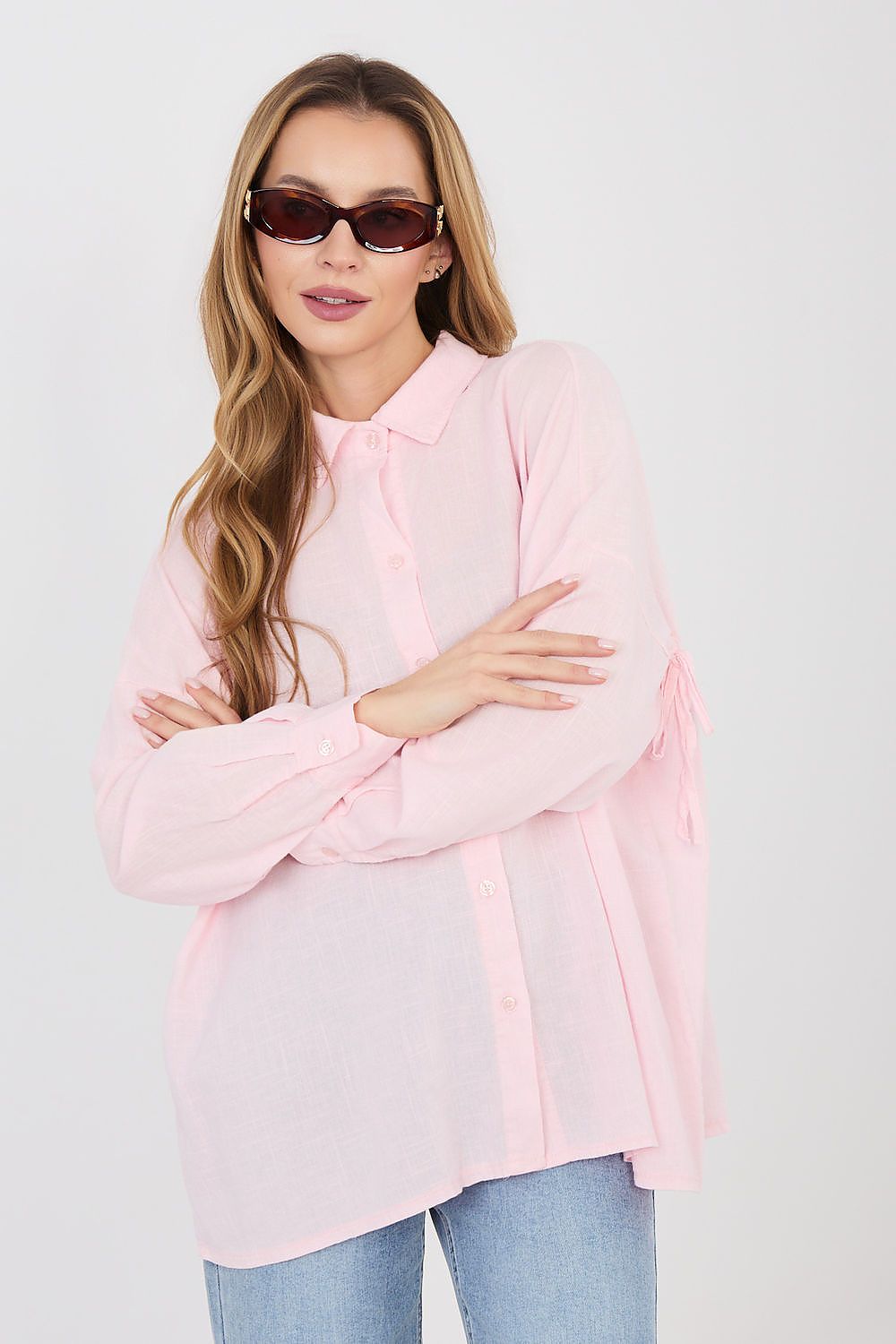  Langærmet skjorte model 225514 Italy Moda 