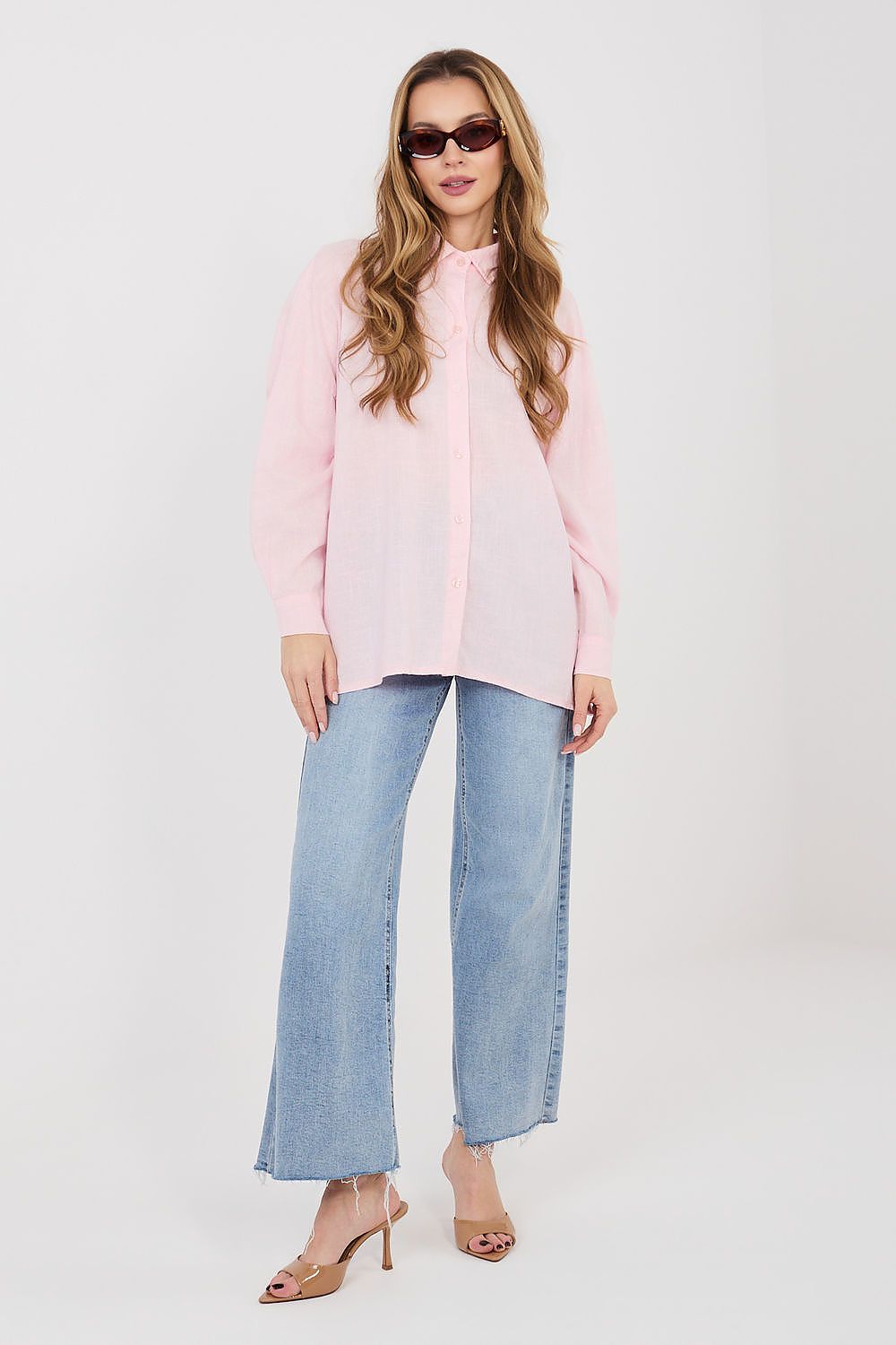  Langærmet skjorte model 225514 Italy Moda 
