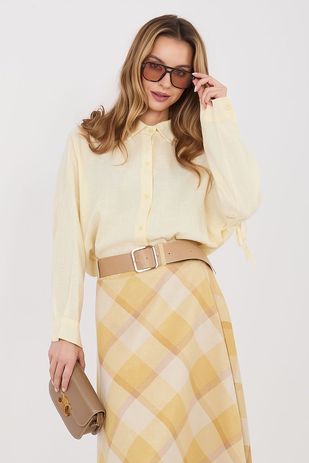  Langærmet skjorte model 225515 Italy Moda 