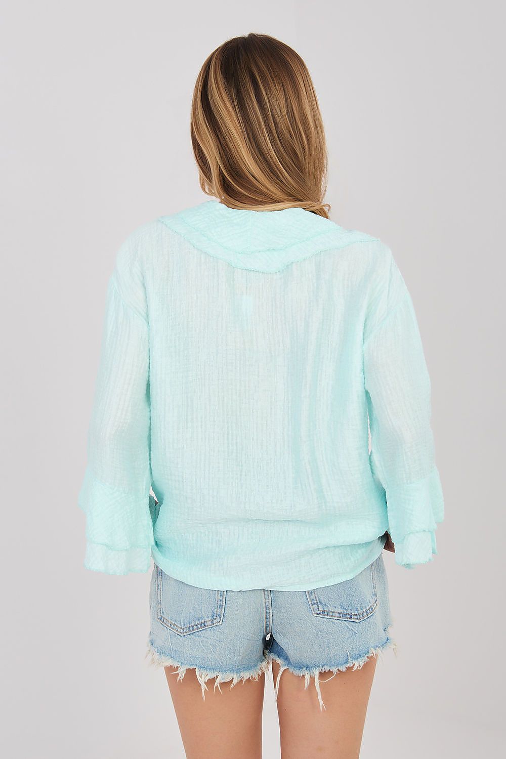  Langærmet skjorte model 225517 Italy Moda 