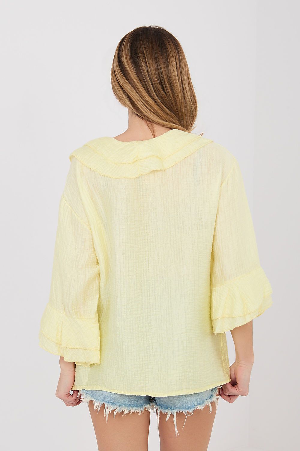  Langærmet skjorte model 225520 Italy Moda 