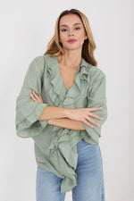  Langærmet skjorte model 225521 Italy Moda 