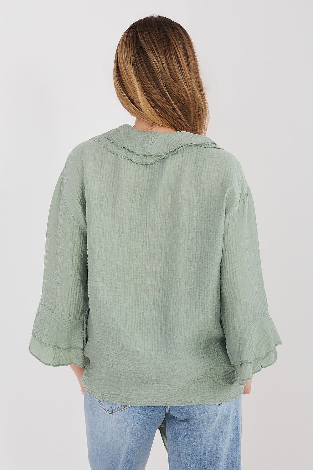 Langærmet skjorte model 225521 Italy Moda 