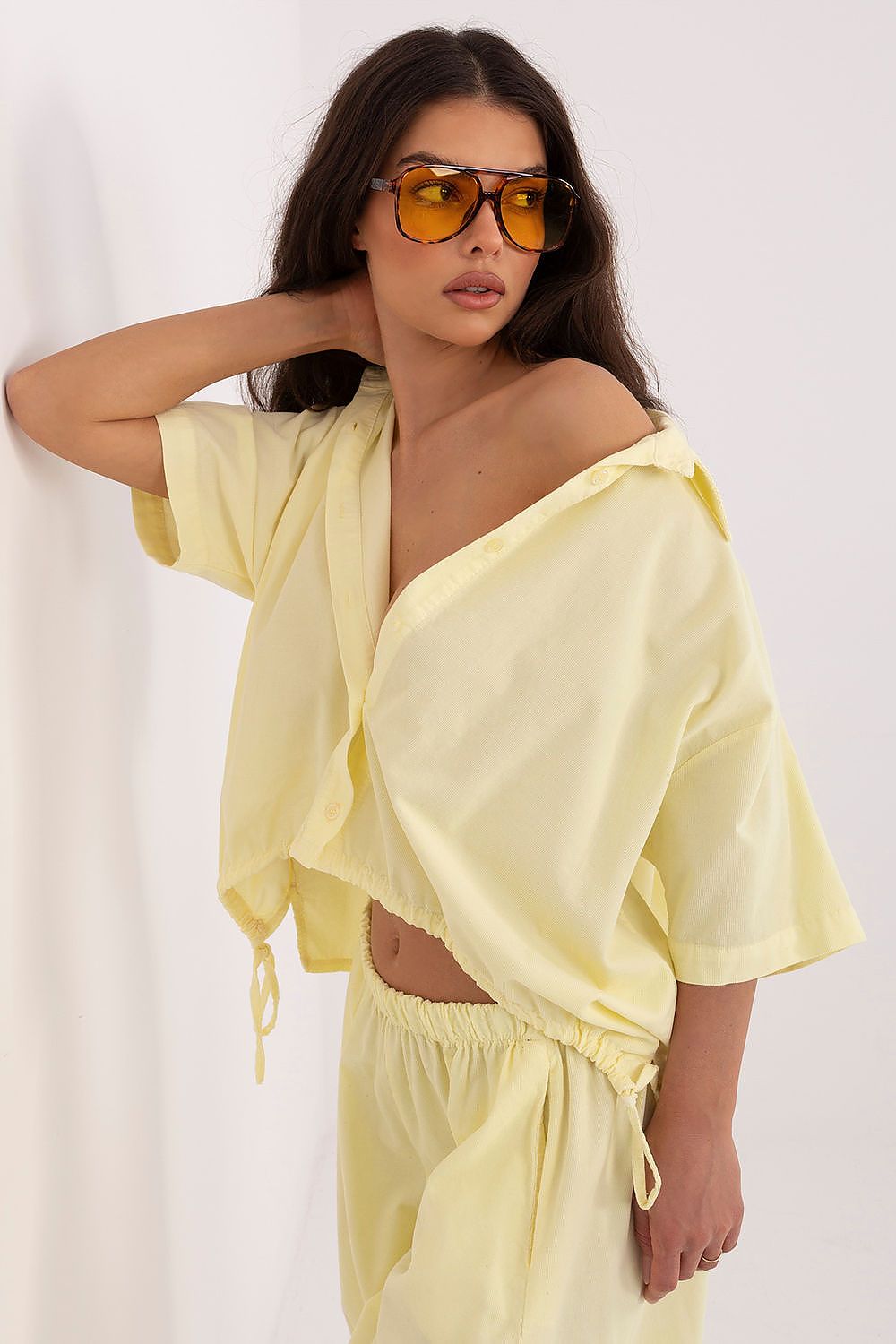  Kortærmet skjorte model 226015 Italy Moda 