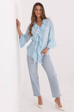  Langærmet skjorte model 226239 Italy Moda 