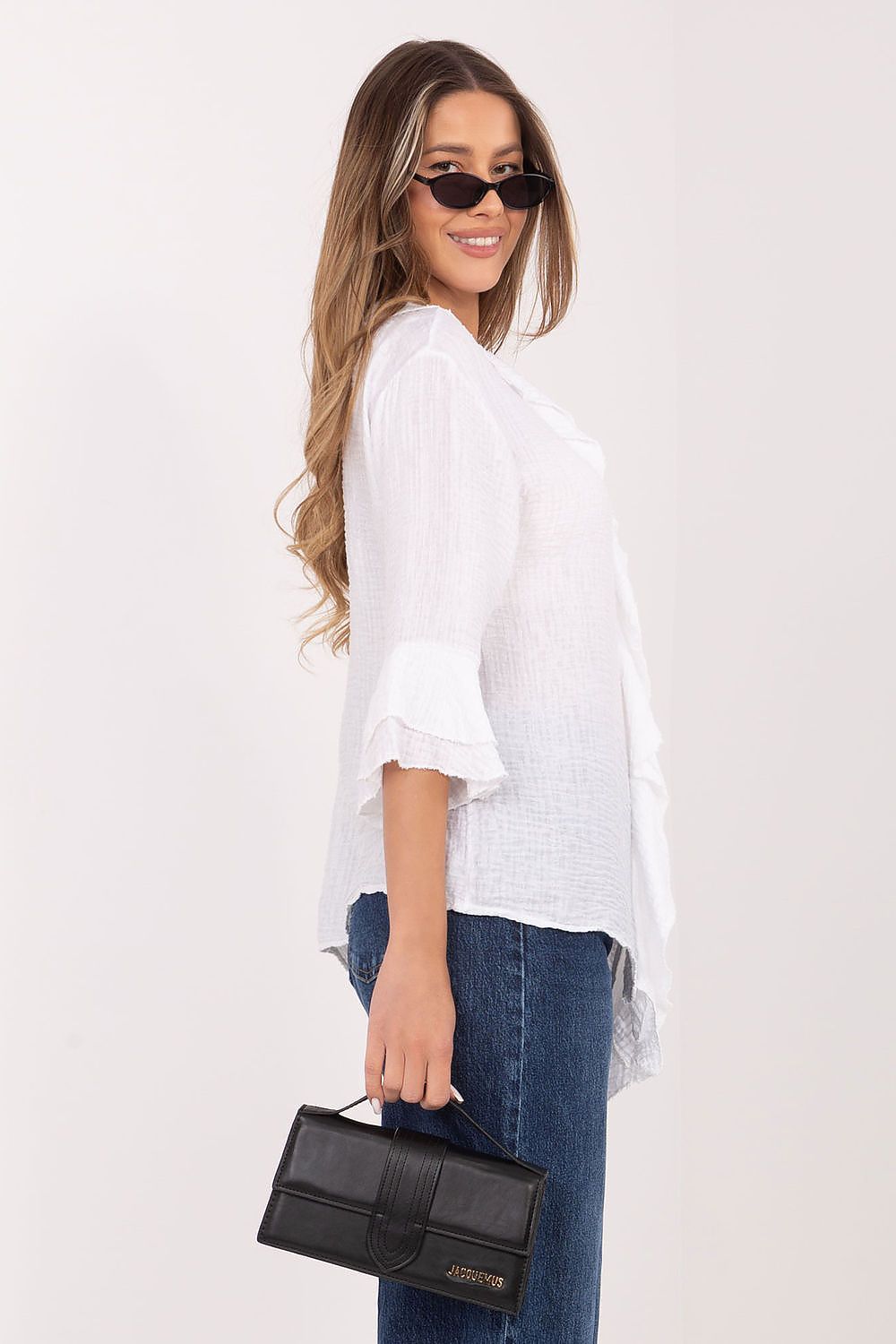  Langærmet skjorte model 226240 Italy Moda 