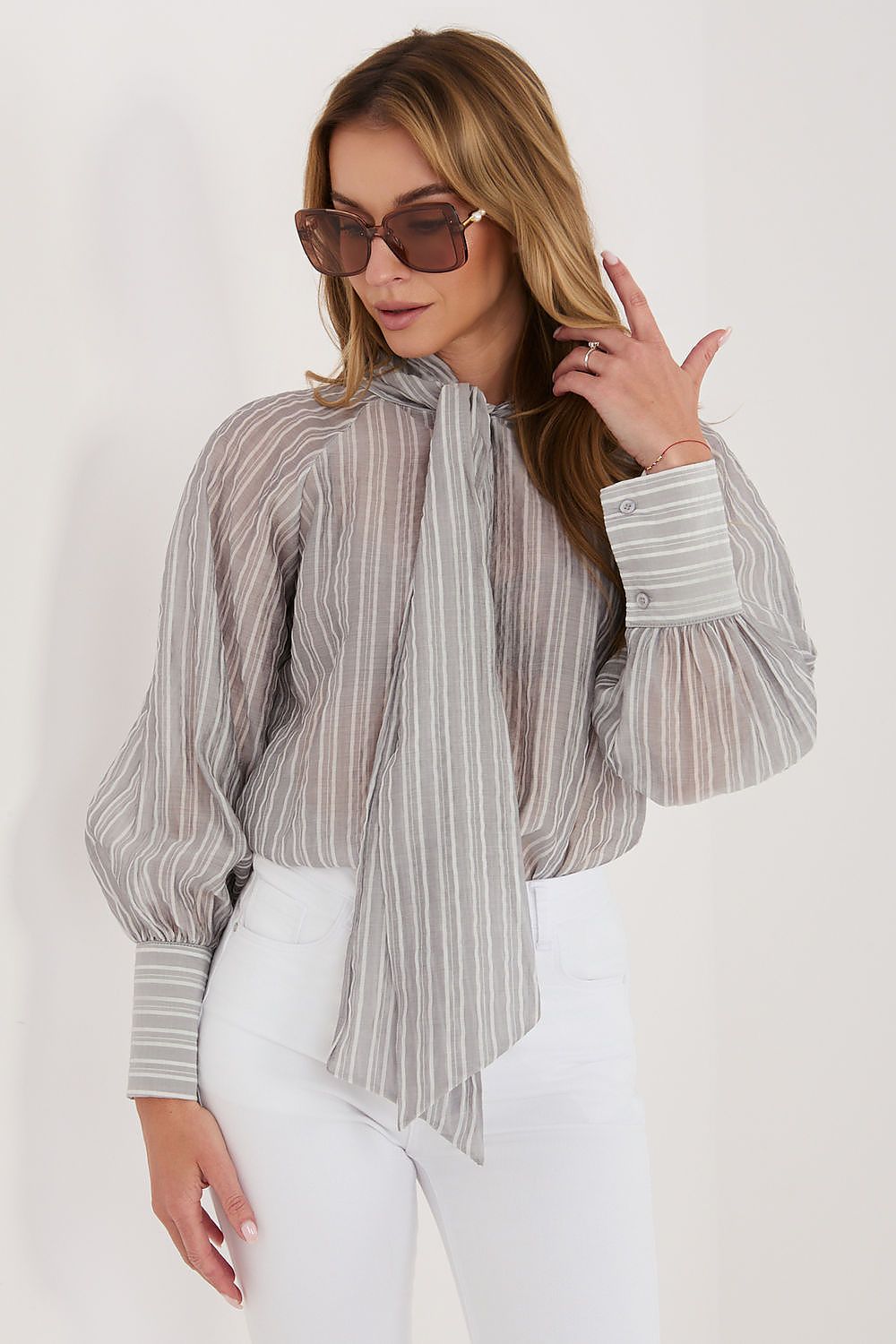  Langærmet skjorte model 226442 Italy Moda 