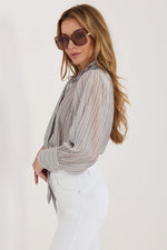  Langærmet skjorte model 226442 Italy Moda 