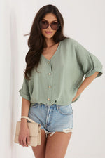  Kortærmet skjorte model 226470 Italy Moda 