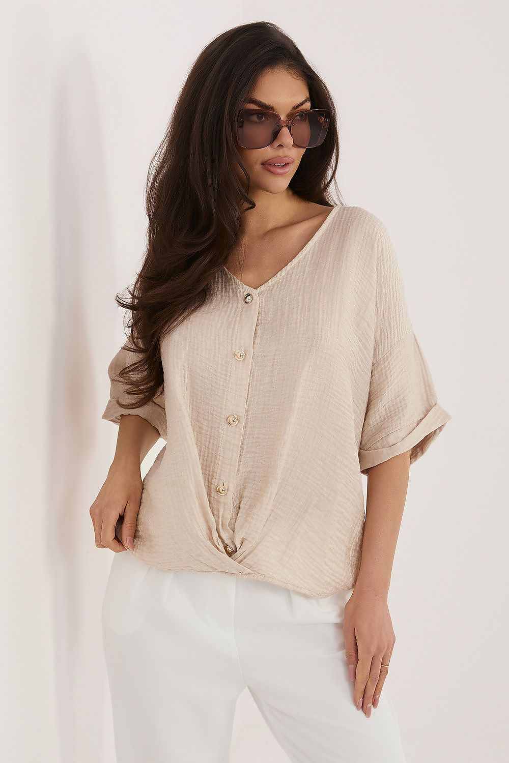  Kortærmet skjorte model 226471 Italy Moda 