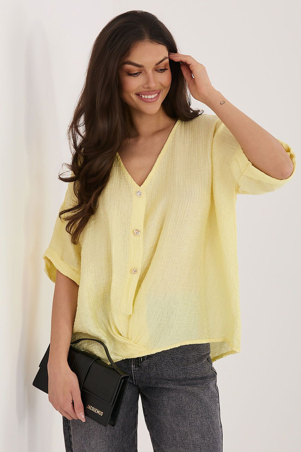  Kortærmet skjorte model 226472 Italy Moda 