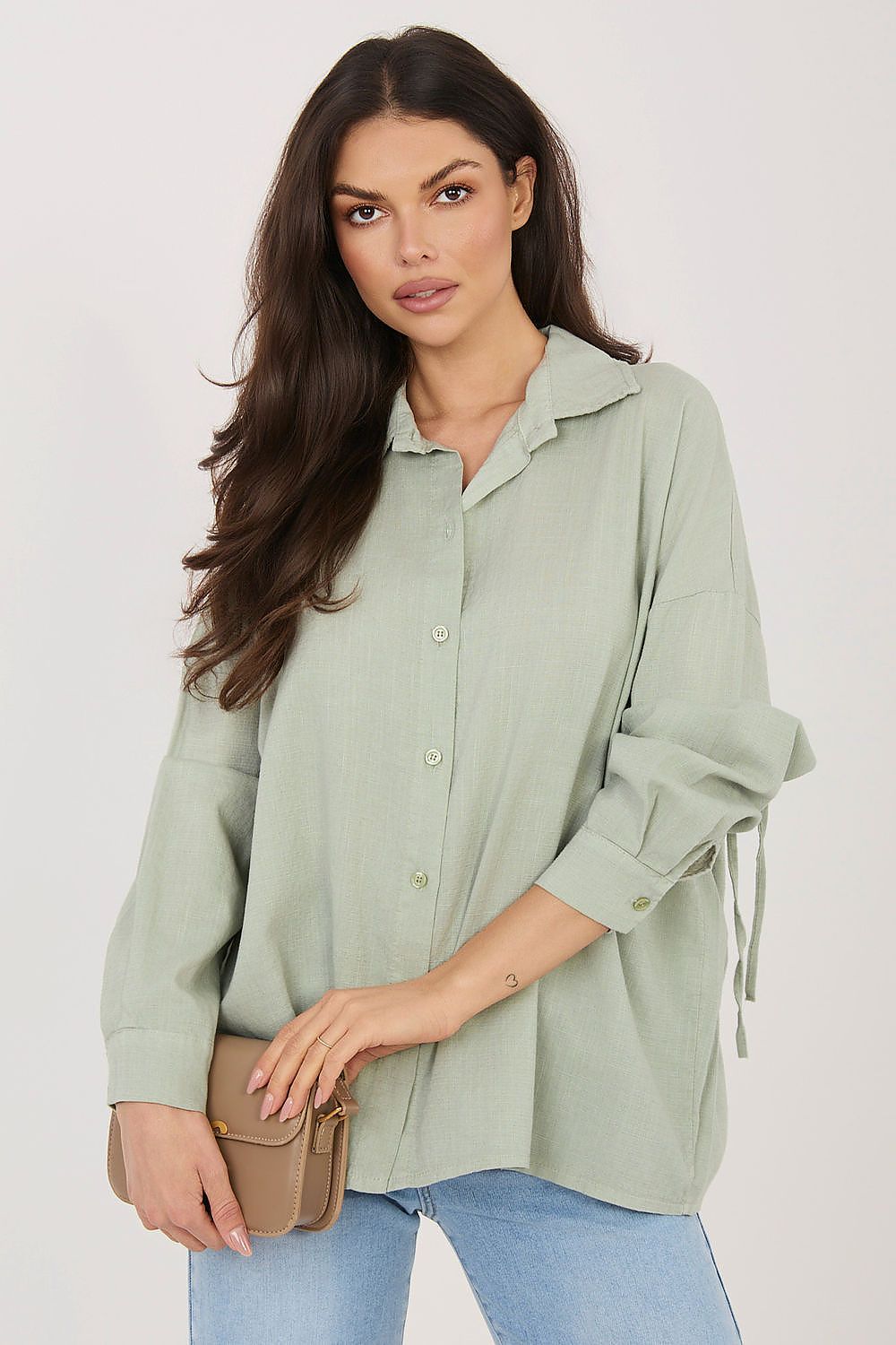  Langærmet skjorte model 226475 Italy Moda 