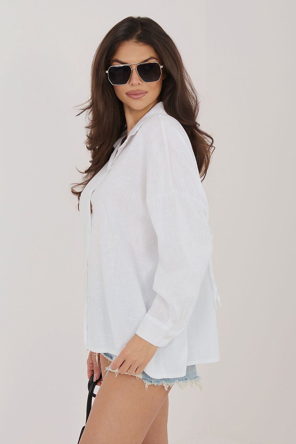  Langærmet skjorte model 226477 Italy Moda 