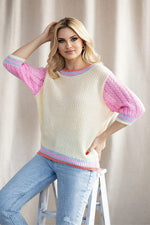  Short sleeve sweater model 178640 PeeKaBoo 