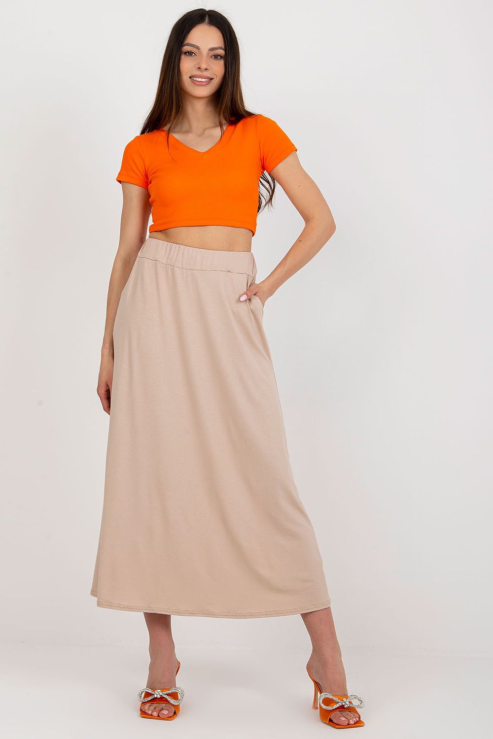  Lang nederdel model 180214 Rue Paris 