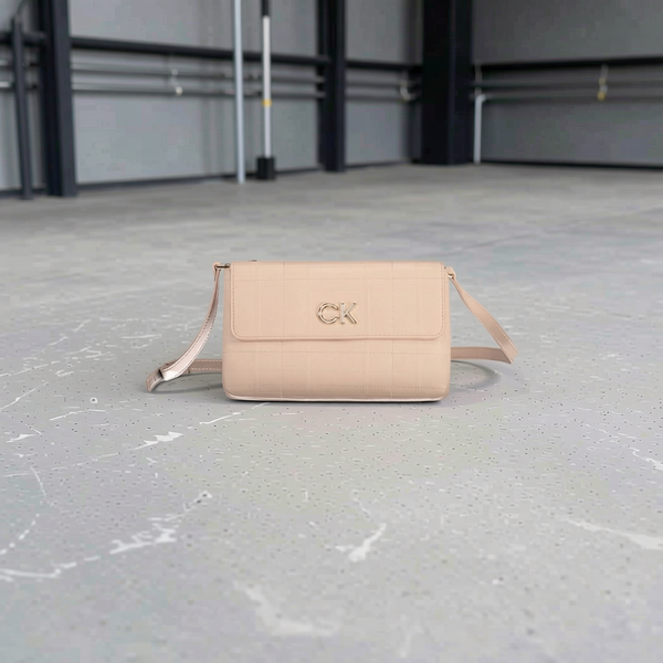 Calvin Klein - Sleek Quilted Crossbody Bag with Removable Strap - Pink Calvin Klein